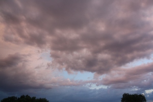Some of the clouds were just beautiful, with a color that was unusual. 